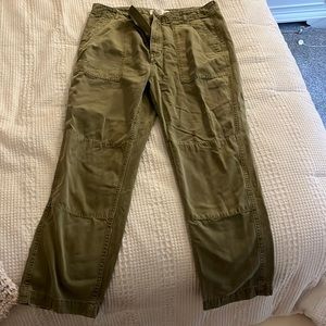 Anthropologie green cargo pants